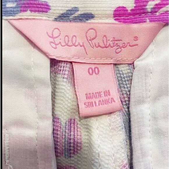 Lilly Pulitzer Adie Short Amethyst Beach Bathers 00 Ikat - Picture 8 of 9